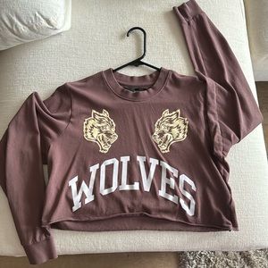 Darc Sport She Purple Long Sleeve Crop Top